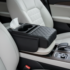 차량용 콘솔 쿠션 자동차 팔걸이 쿠션 블랙 1개