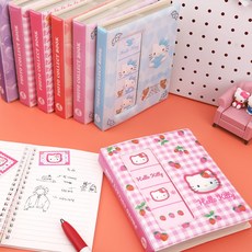 헬로키티 문방구 4컷 콜렉트북 수집 포카 데코 네컷사진 레트로 키티 산리오 고전문구 카오하나, 하트베어(퍼플)