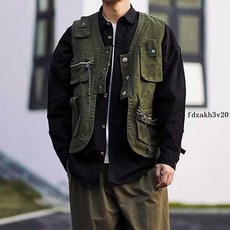 穿搭外套 日系潮牌機能風工裝馬甲情侶裝美式寬松坎肩馬夾多口袋戰術背心男