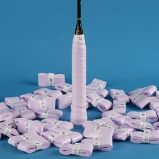 충격 흡수 미끄럼 방지 테니스 라켓 스웨트 밴드 배드민턴 그립 테이프 오버 Padel Sweatband Colorful, 02 purple, 1개