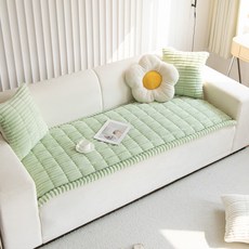 Gentle Life 겨울용 도툼한 코듀로이 극세사 논슬립 쇼파패드 바닥매트