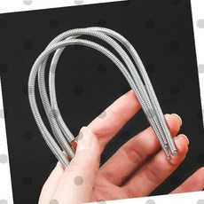 스테인리스 스프링 와이어 바늘 실끼우기 도구 허리끈 후드끈 끈끼우개 바느질 수선, 1개, 상세페이지 참조