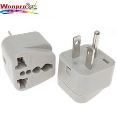 Wonpro穩不落 多孔立式插排 臺灣220V空調插座 美標萬用轉換插頭, 1個, T型220V美標(1個）