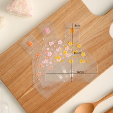 삼각김밥 포장지 1000매 삼각 축제 봉투 포장 스티커 소풍 일본식 특수 종이 식품 등급용, 50개, 꽃 밥그릇 작은사이즈 랜덤 50개