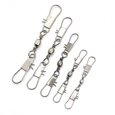 피싱템 양핀도래 인터락 스냅 핀도래 (대용량 벌크/100개입) 갑오징어 문어 쭈꾸미 낚시 채비, 양핀도래(100개입), #8, 1개, 100개입