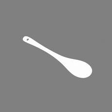 경옥고 도자기 스푼 아이스크림 이유식 한약 디저트 커피 꿀, 1개, 화이트