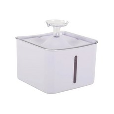 達達寵物 艾克樂 貓咪花灑飲水機 2.4L (濾水機/活水機/循環飲水機/飲水器) - 有線/無線雙版本, 1個, 貓咪花灑飲水器2.4L(有線款), 白色, AC-542