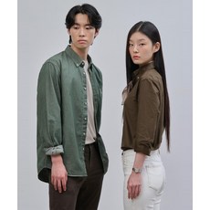 매장정품 빈폴 BEANPOLE MEN 남녀공용 컬러 데님 셔츠 그린 BC4764C71M 189808