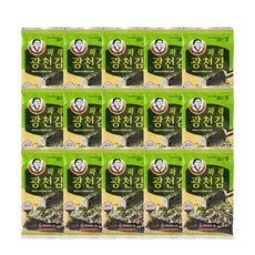 광천어머니김 파래식탁김, 15g, 15개