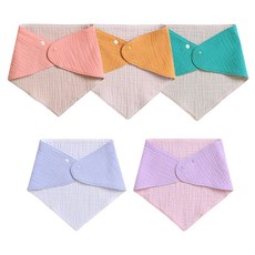 솔리드거즈 스카프빕 순면 유아 턱받이 사계절용 esc+06962zi