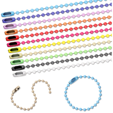 노아스 컬러볼체인 군번줄 줄구슬 볼체인, 150개, 15색