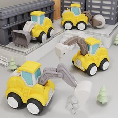 불도저 어린이장난감 포크레인 포크레인장난감 굴착기 자동차 중장비 중장비장난감, 달콤◁중장비장난감롤러▷™, 1개