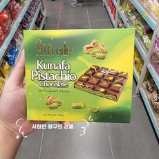 홍콩 구매대행 말레이시아 알프레도 100g 두바이풍 초콜릿 선물박스 피스타치오 스낵, 1개, A. 두바이식 피스타치오 초콜릿 100g