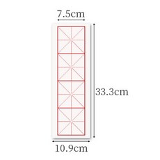 다온이미지 예서체 100장 구궁지 서예 붓글씨 캘리 4칸 연습용 연습