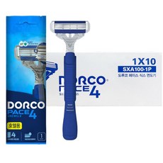 도루코 4중날 페이스4 면도기 10개 휴대용 일회용 여행용 출장용 골프 사우나 목욕탕, 1개