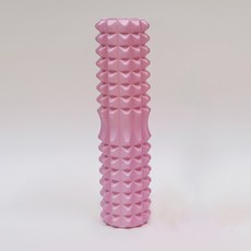 홈트인 EVA 돌기 폼롤러 필라테스 요가 마사지 돌기형 폼플러 45cm, 핑크