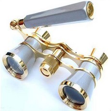 미니 쌍연경 콘서트 망원경 휴대용 손잡이 오페라글라스 빈티지, I