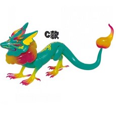 SO-TA 小巧雛龍 貳 P2 盒玩 M.M小舖 小雛龍 狐狸龍 神獸 神龍 幼龍 狐龍 全4款, 1個, C款/桃源鄉-綠彩(盒玩P2)