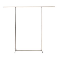 不銹鋼伸縮升降曬衣架 (單桿/雙桿), 銀色