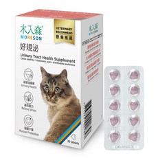 木入森 MORESON 好規泌 貓咪泌尿道健康保健品 獸醫推薦, 1個, 泌尿系統 + 壓力, 30顆