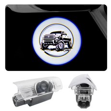 2피스 LED 자동차 도어 프로젝터 무료 조명 고스트 섀도우 웰컴 램프 툰드라 2007-2011 액세서리와 호환 (툰드라 2007-2011)