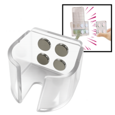 햄스터 자석 급수기 거치대 아크릴 리틀띵즈 피그미다람쥐 기니피그 소동물, 1개, 투명