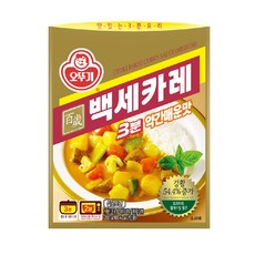 오뚜기3분 백세카레 약간매운맛, 2개, 200g