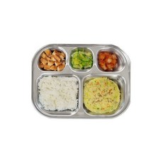 영유아용 스텐 3칸 식판 스테인리스