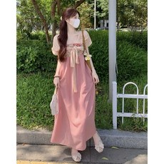 여름원피스 선녀스커트 빈티지 개량한복 스타일 고풍원피스