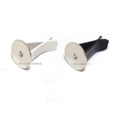 원형 차량용클립 무광 (개별포장), 블랙, 1개