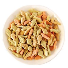 貓咪零食 魚形餅乾, 100g, 1個, 貝兒娃潔牙化毛球貓薄荷餅乾