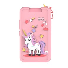 兒童益智相機 益智相機 相機手機 180 可翻轉相機 觸摸拍照 高清兒童手機相機 早教 娛樂, 粉小馬-64G卡, 1個