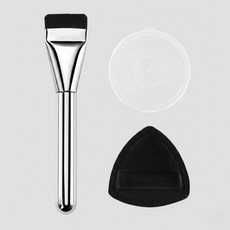 이지엔고 밀착 납작 파운데이션 브러쉬 +퍼프 세트, 1개
