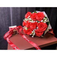 自動開花魔術道具 浪漫表白求婚 婚禮演出, 紅玫瑰, 1個