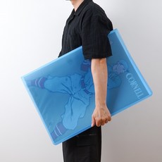 A2파일 포스터파일 영화 보관 미술 방탄굿즈 브로마이드 대형, 20매, 1개, 블루