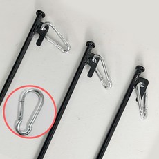 비너증정 강철 캠핑팩 지주팩 텐트팩 20cm 30cm 40cm, 안전비너 5mm (1EA), 1개
