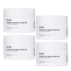 닥터에이지 시카 진정 필링 토너 패드 히알루론산 수분 재생 보습 속건조 진정 탄력 수딩 각질 모공, 30매입, 120ml, 4개