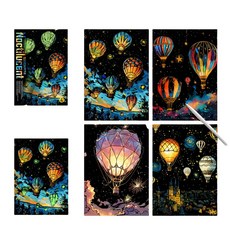 夜光炫彩刮刮畫
