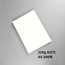 양면인쇄 100매 A5사이즈 백상지 프리미엄모조 220g A5모조지 컬러인쇄 모조지, 상세페이지 참조, 상세페이지 참조