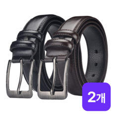 모덴 1+1 클래식 남성 가죽 벨트 허리띠