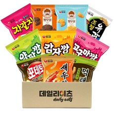 [데일리이츠] 과자 스낵 10종류 1호~5호 세트 옵션선택 (농심 오리온 크라운 해태 빙그레 롯데), 1세트, 2호