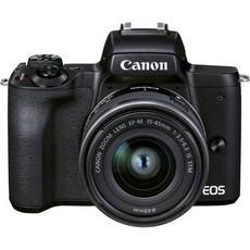 캐논 EOS KISSM2BK-1545 키스 M2 미러리스 디지털 카메라 표준 줌 렌즈 키트 블랙, Black, Regular Edition, Standard Zoom Lens Kit
