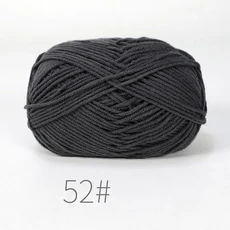 5개 혼합 색상 얀 밀크 코튼 얀 세트 핸드메이드 DIY 공예 스웨터 스카프 뜨개질용, 42 B52-5PCS