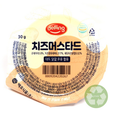 델링 일회용 치즈머스타드소스 한박스( ), 1개, 30g
