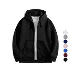 M.N.C 厚軟拉絨拉鍊兜帽 MDHD343TS