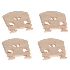 바이올린 부품 바이올린 브리지 -5PC-4 / 4 메이플 브리지 바이올린 부품 4 조각, 나무 색깔, 1개