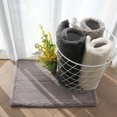 아트박스/더프리그 코지 극세사 발매트 - 4color, 아이보리