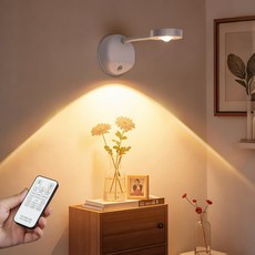 오이키 센서등 스팟 조명 무선 무타공 LED등 리모컨포함 대용량 배터리 현관등, 1개, 화이트