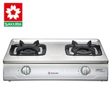 櫻花 G5700KS 白鐵材質大爐頭雙環雙內焰安全台爐 高雄瓦斯爐適用, 1個, 瓦斯桶,不含安裝費(空機價格), 不鏽鋼