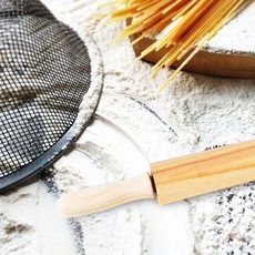 원목 회전밀대 용품 재료 도구 제빵 피자 우드